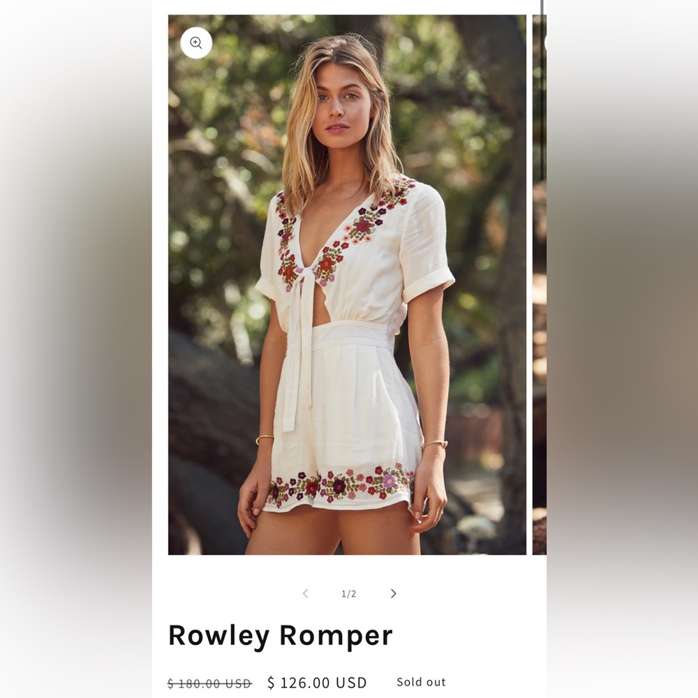 Tularosa Rowley Romper XS